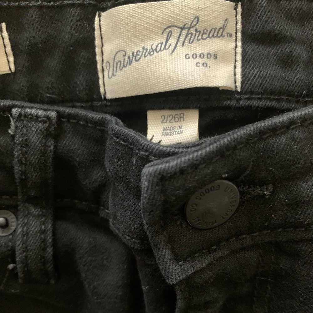Black Jean Shorts